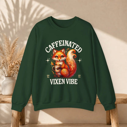 Caffeinated Vixen Vibe Sweatshirt Printify