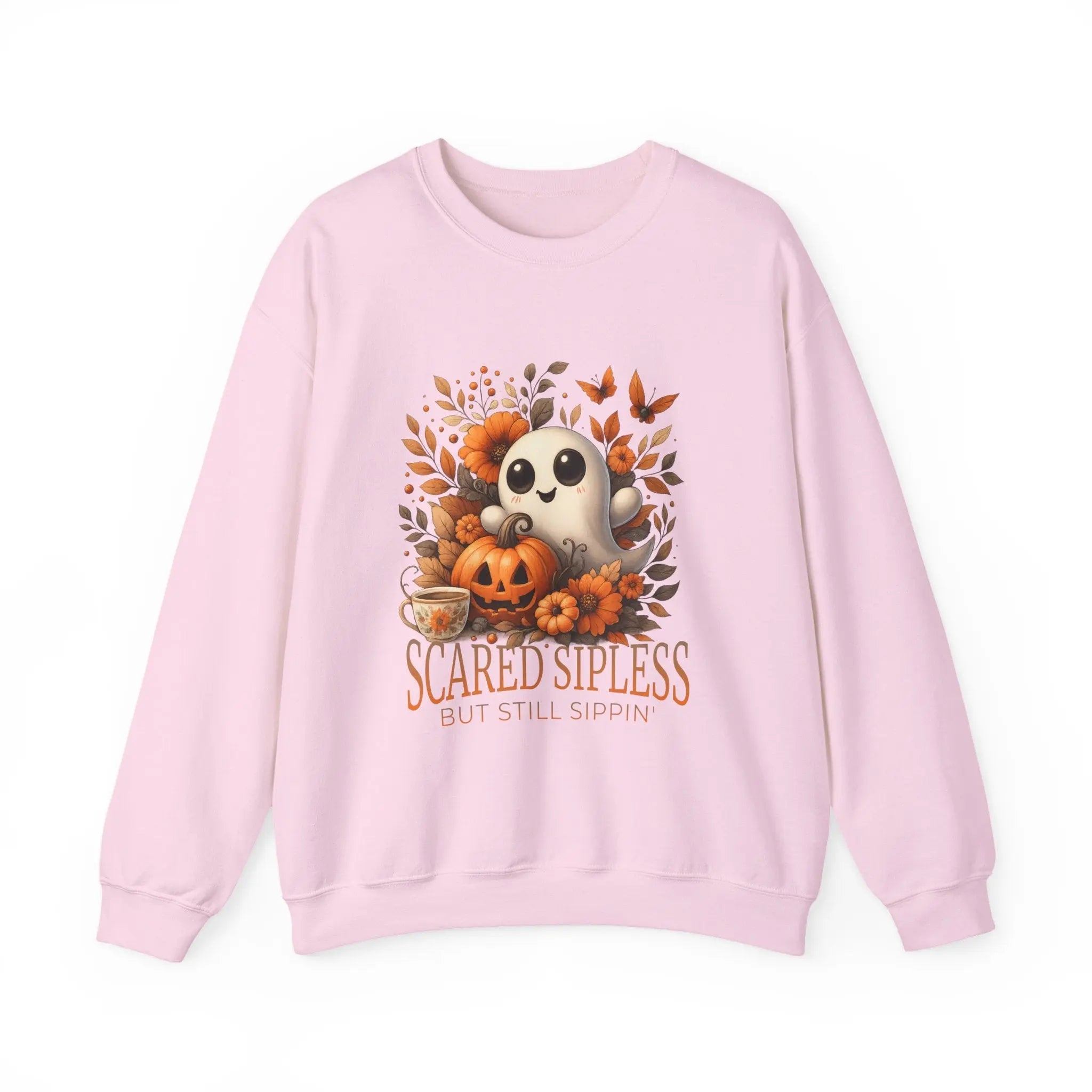 Scared Sipless Sweatshirt Printify