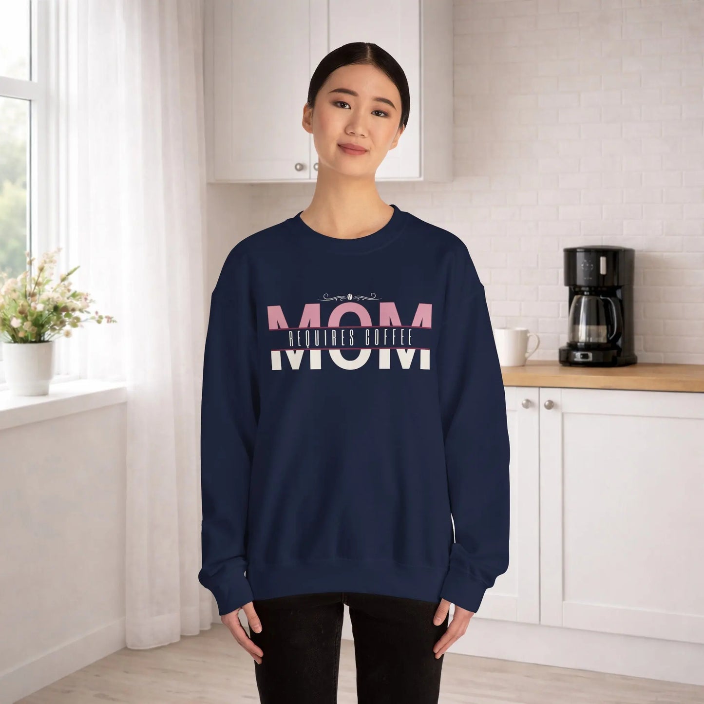 Mom Requires Coffee Sweatshirt Printify