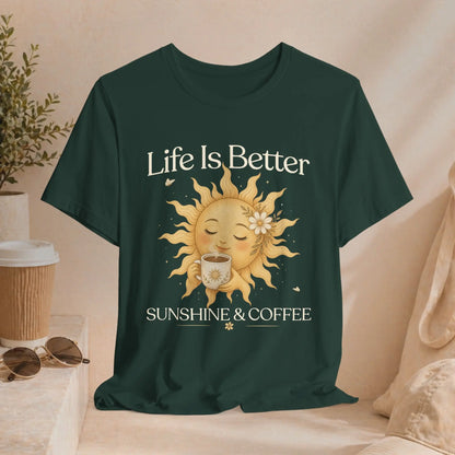 Better With Coffee & Sunshine Tee Printify