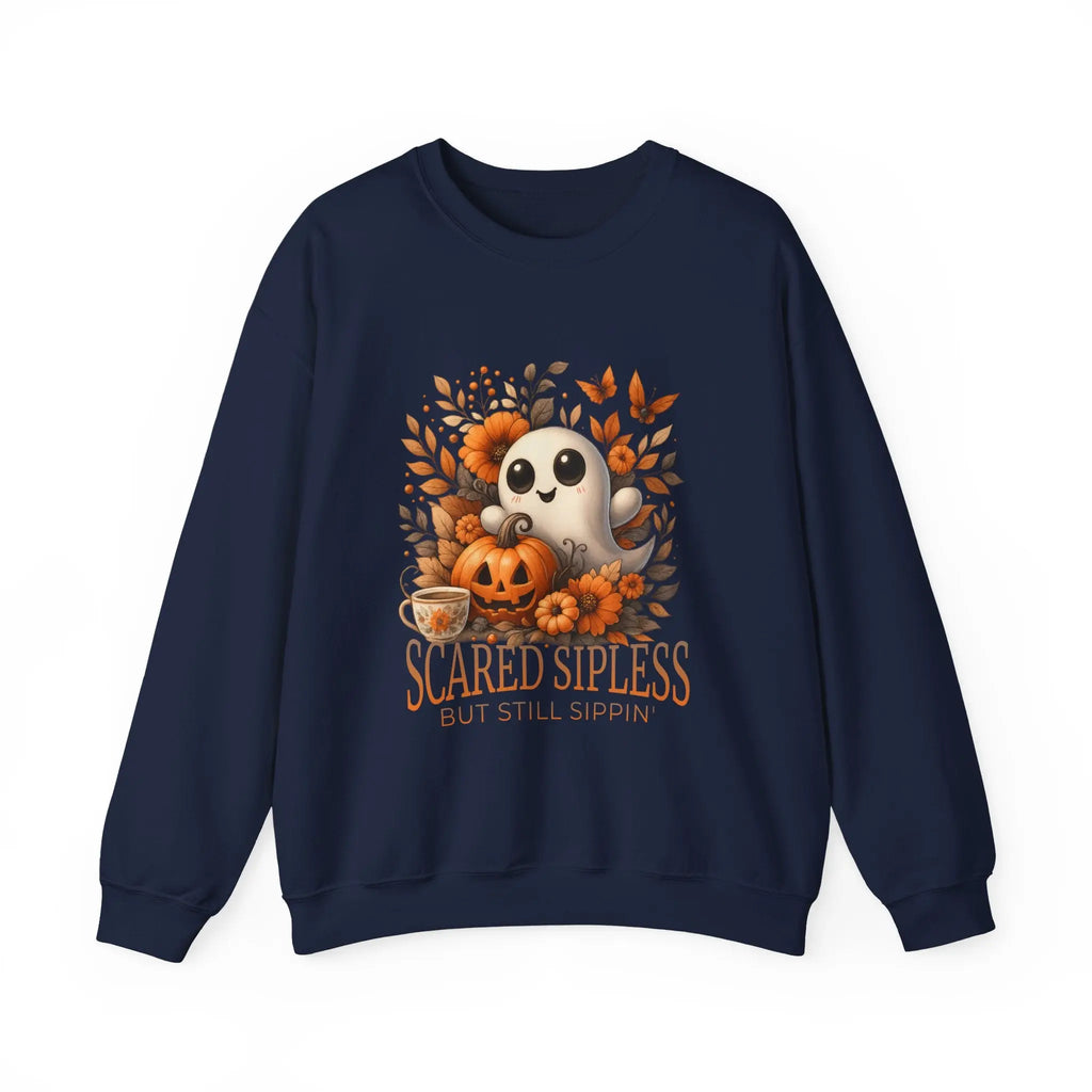 Scared Sipless Sweatshirt Printify