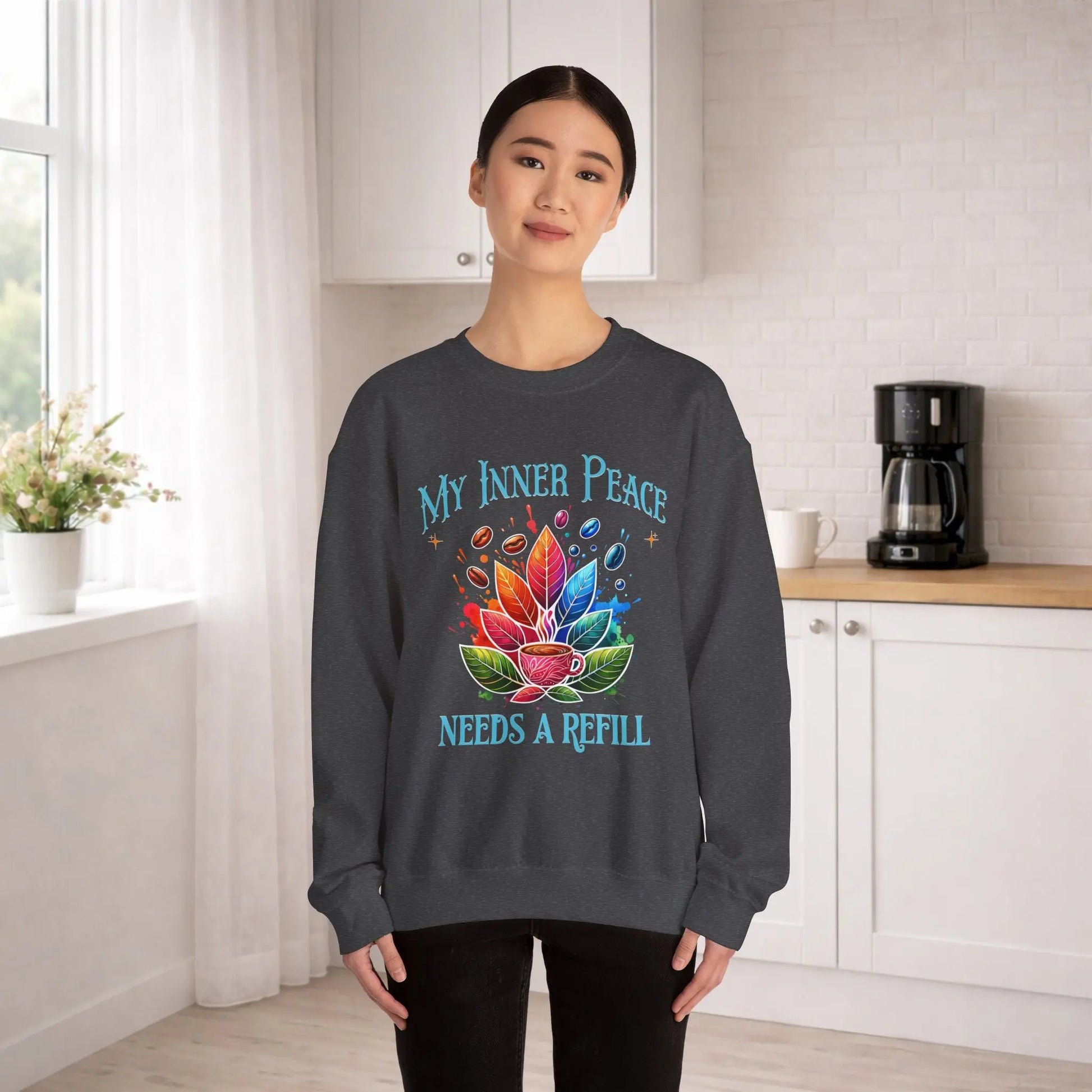 My Inner Peace Coffee Sweatshirt Printify