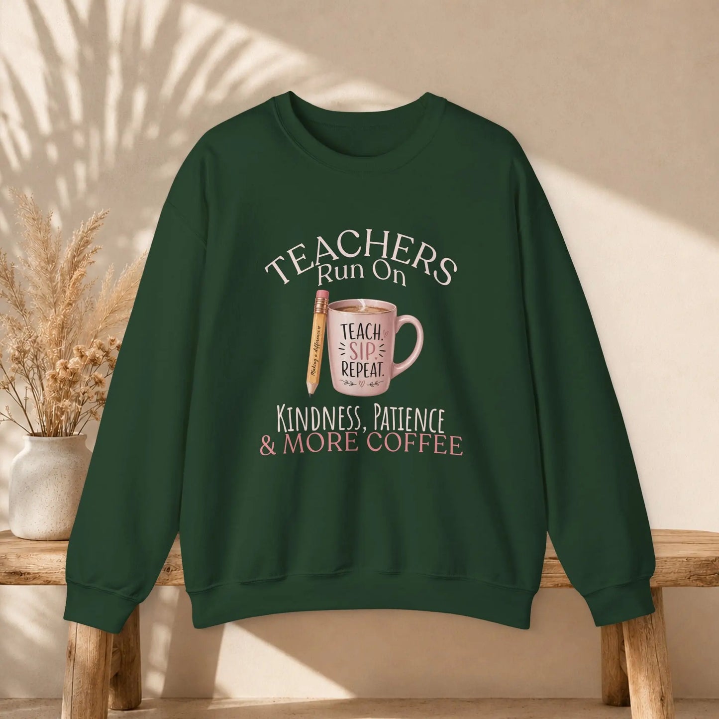 Teacher Coffee Sweatshirt Printify
