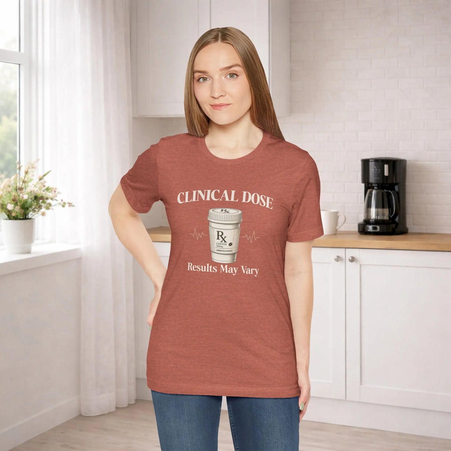 Coffee Clinical Dose Tee Printify