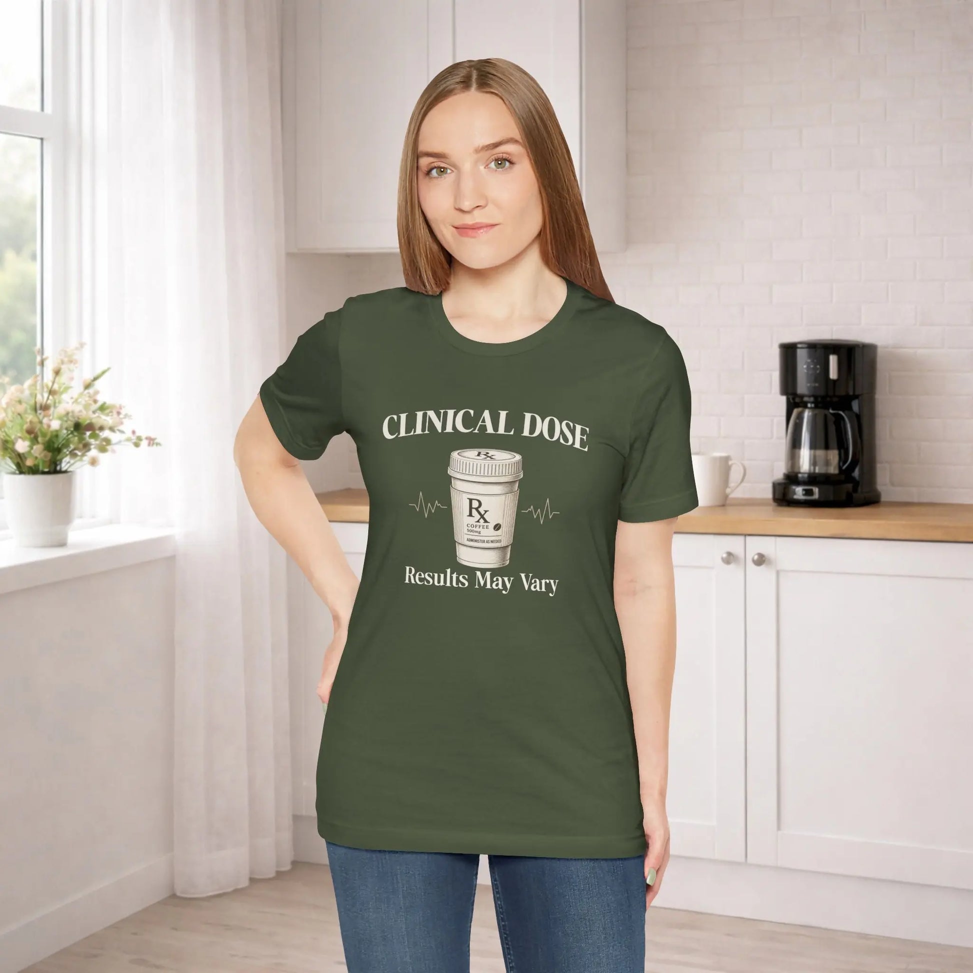 Coffee Clinical Dose Tee Printify