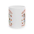 Too Much Coffee Mug | Autumn-Themed Ceramic Cup for Coffee Lovers, Gift for Him/Her, Cozy Home Decor, Cute Kitchenware Printify