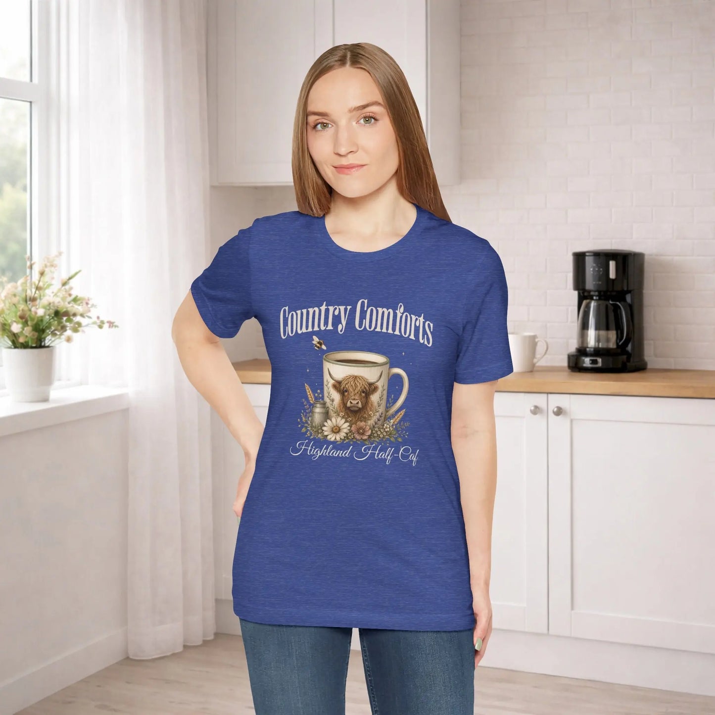 Highland Half-Caf Tee Printify