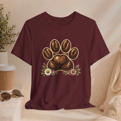 Coffee Paw T-Shirt Printify