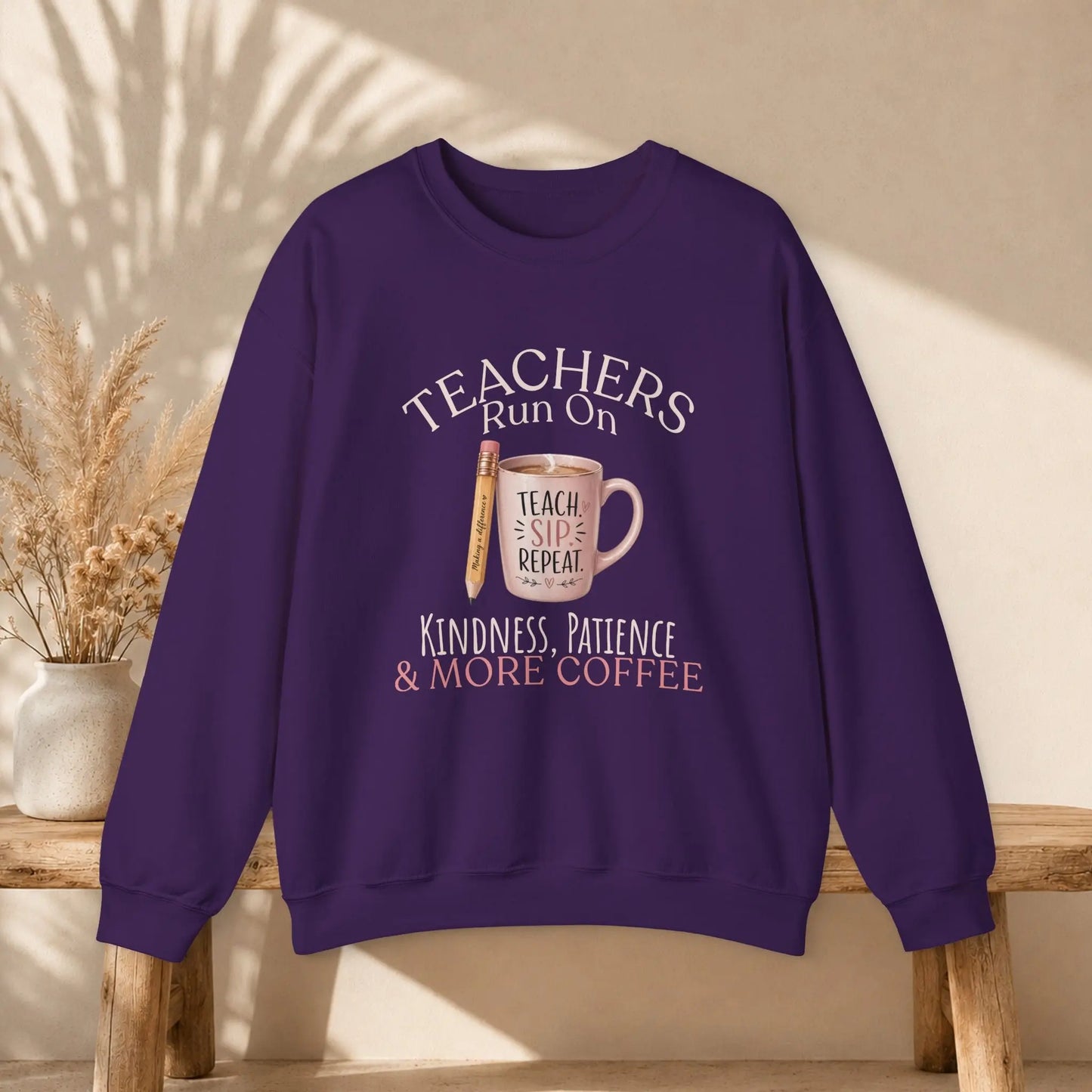 Teacher Coffee Sweatshirt Printify