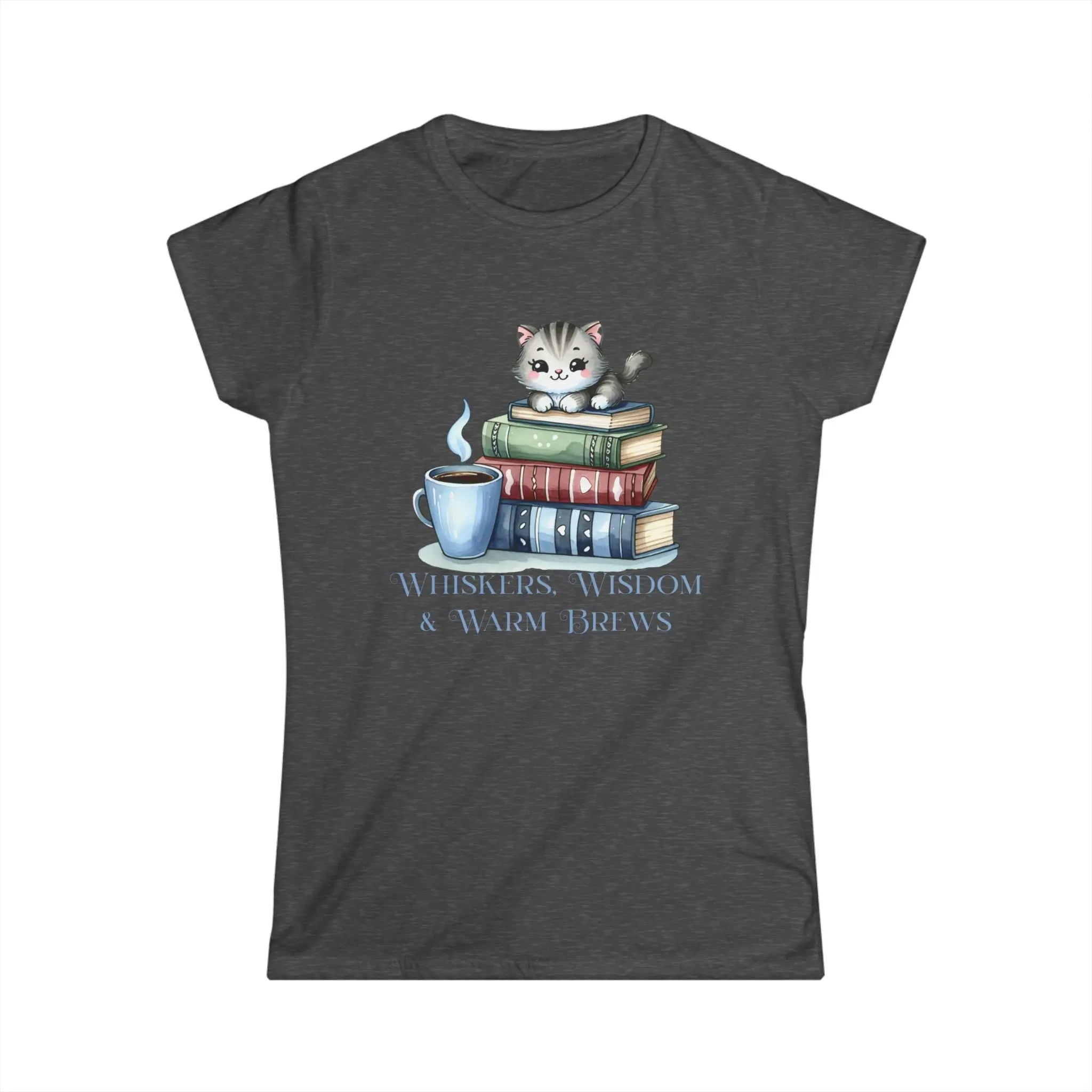Whiskers, Wisdom and Warm Brews Tshirt Printify