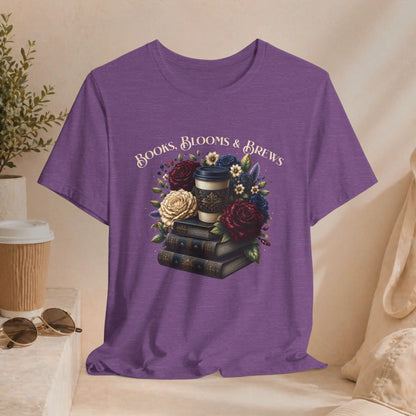 Books, Blooms & Brews Tee Printify