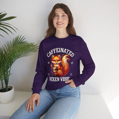 Caffeinated Vixen Vibe Sweatshirt Printify