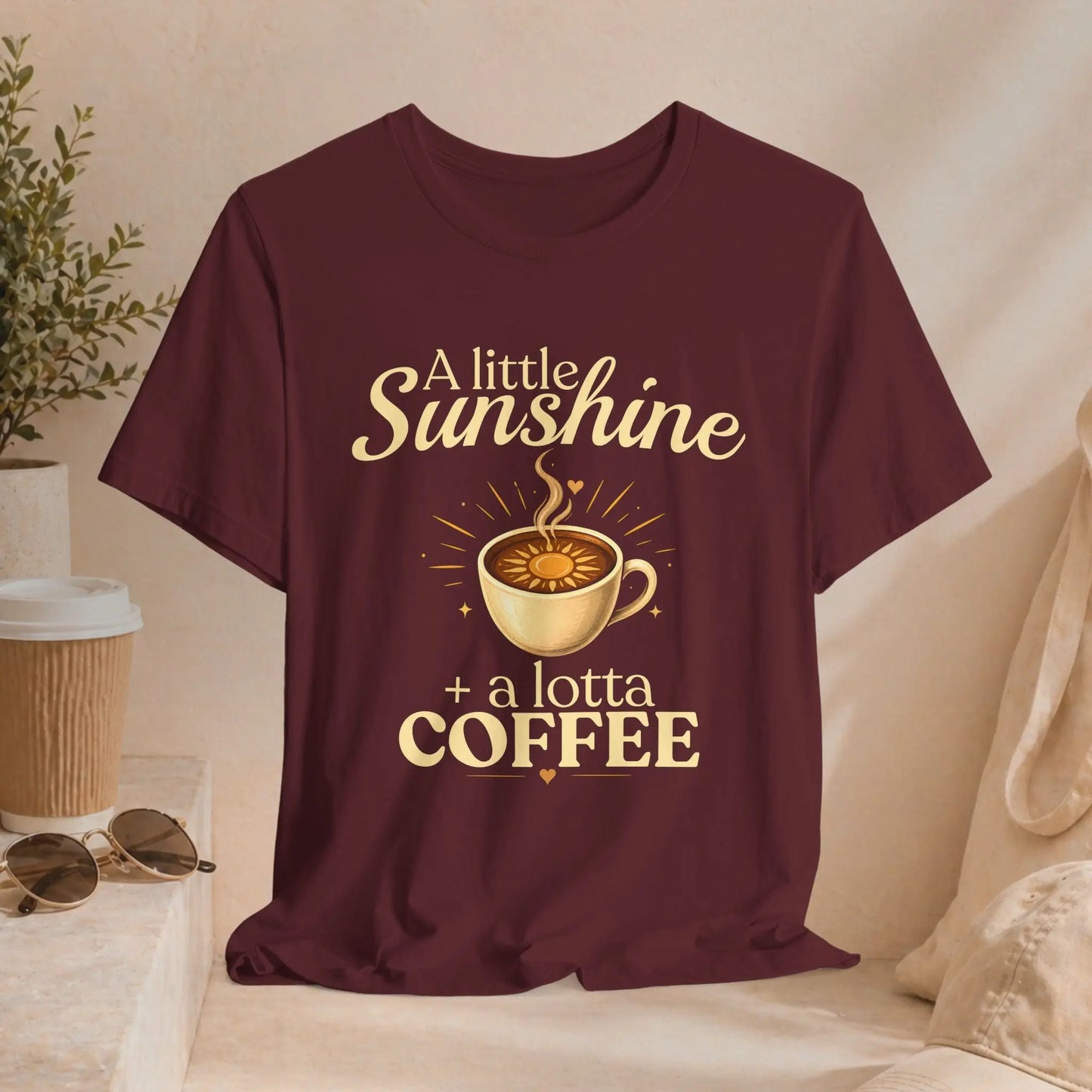 Little Sunshine & Coffee T-Shirt Printify