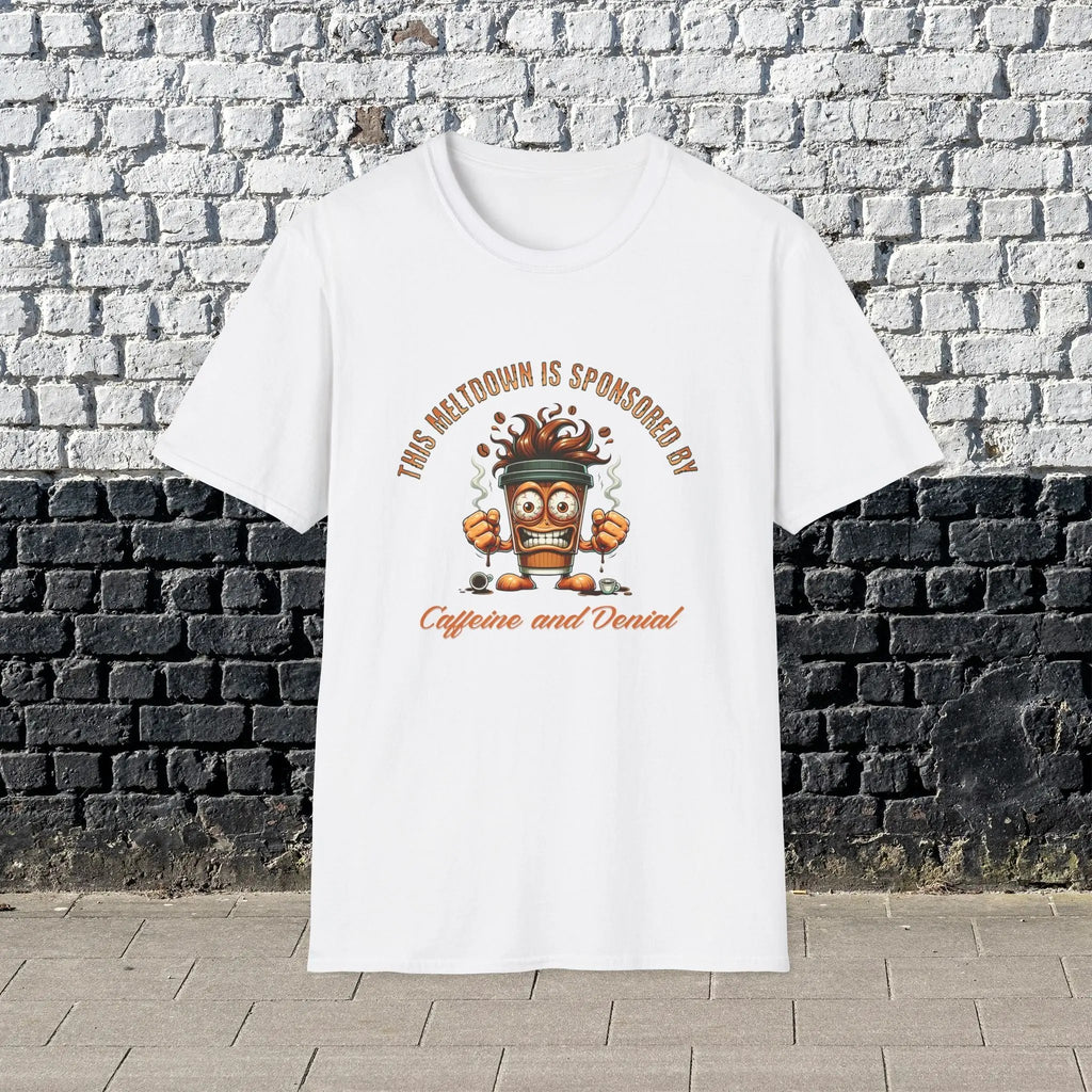 Caffeine and Denial T-Shirt Printify