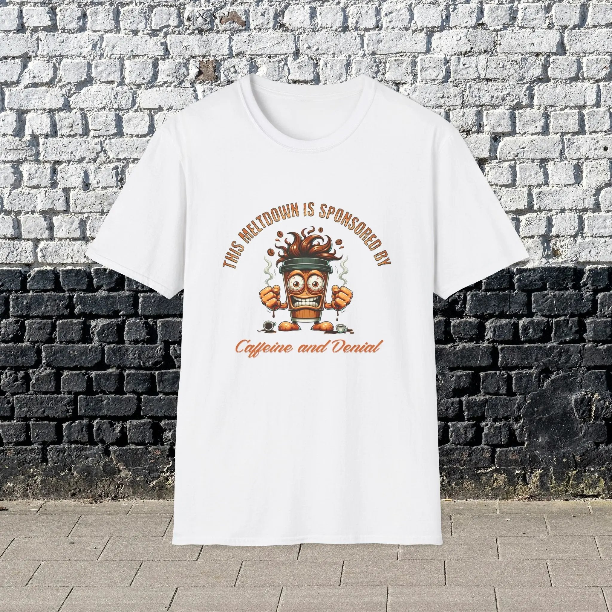 Caffeine and Denial T-Shirt Printify