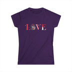 Coffee Love T-Shirt – “LOVE” with Coffee Cup Design Printify