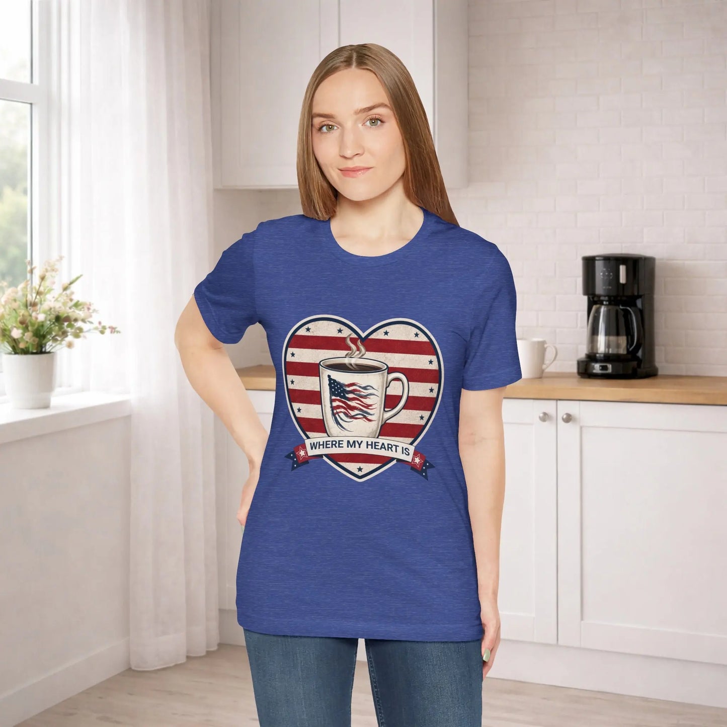 Where My Heart Is Coffee Tee Printify