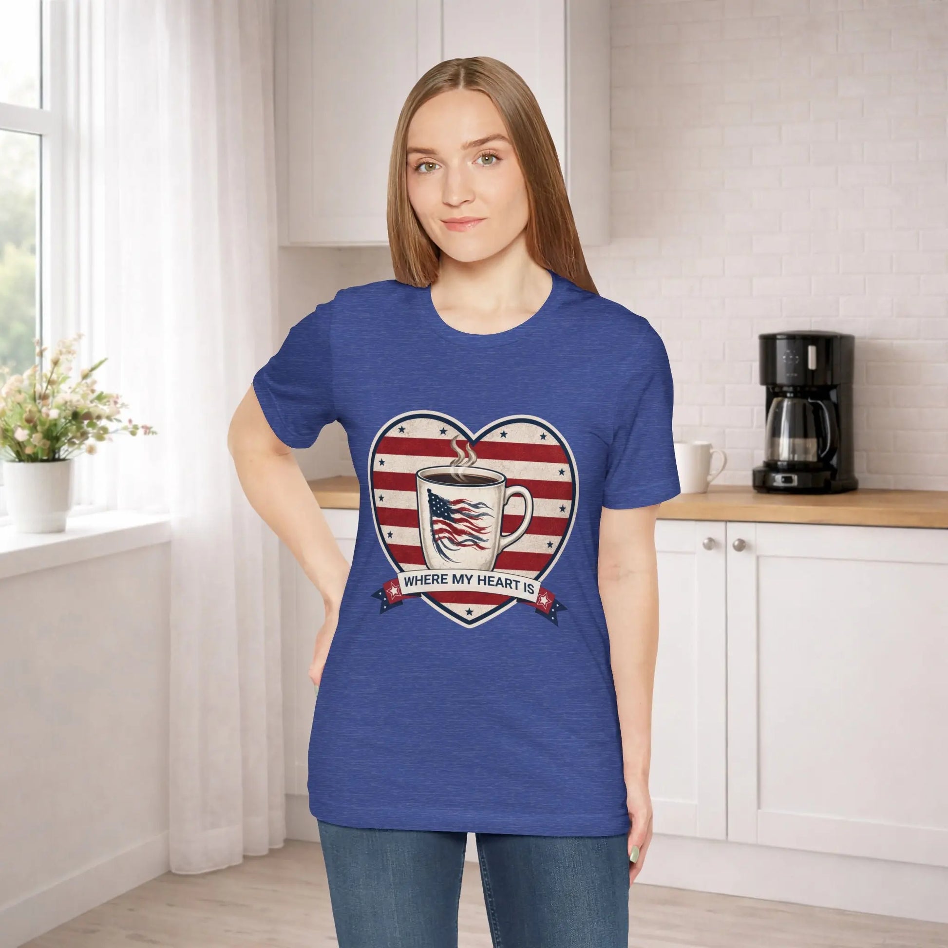 Where My Heart Is Coffee Tee Printify