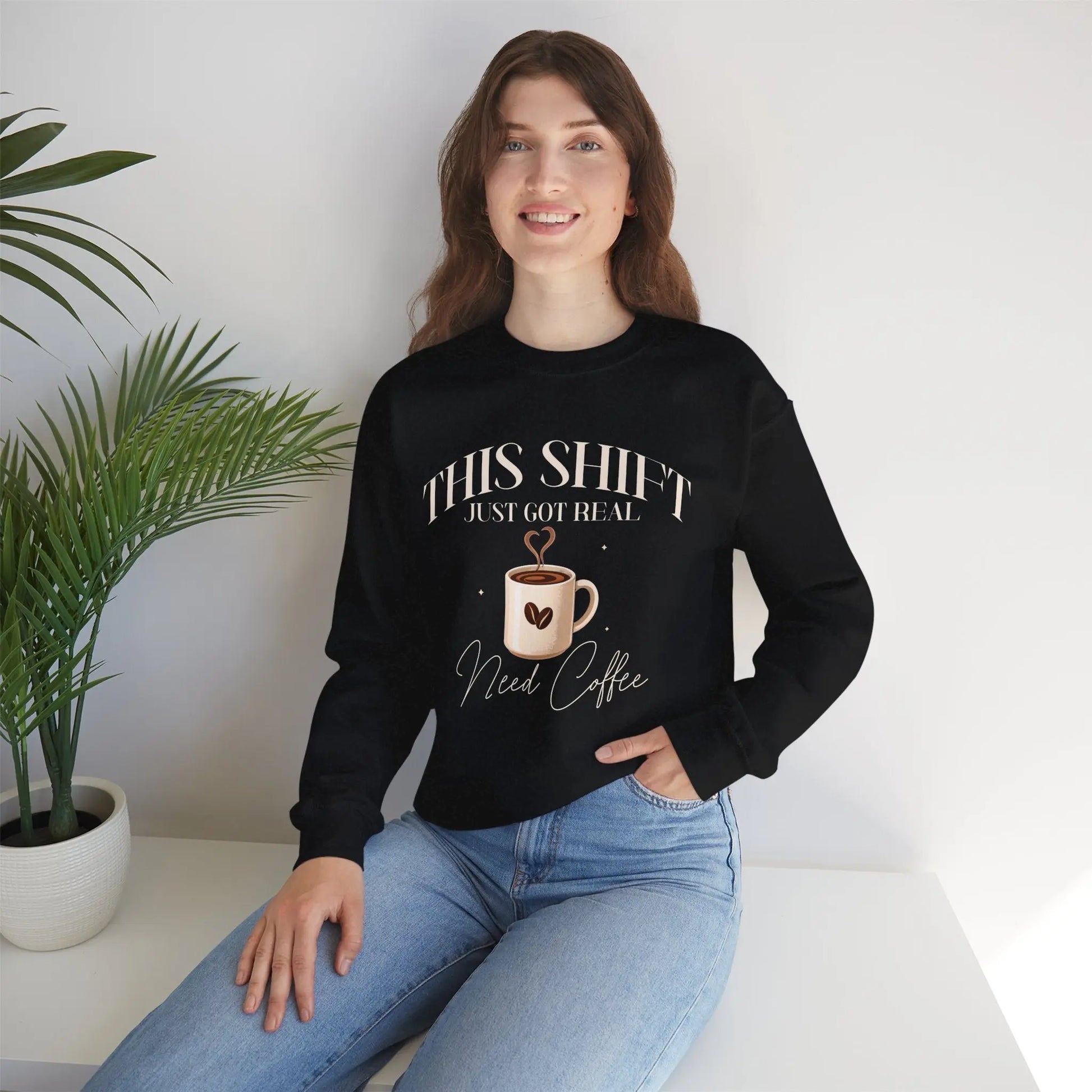 Shift Just Got Real Sweatshirt Printify