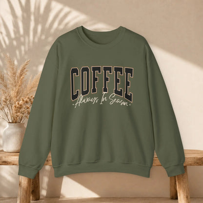 Coffee Always in Season Sweatshirt Printify