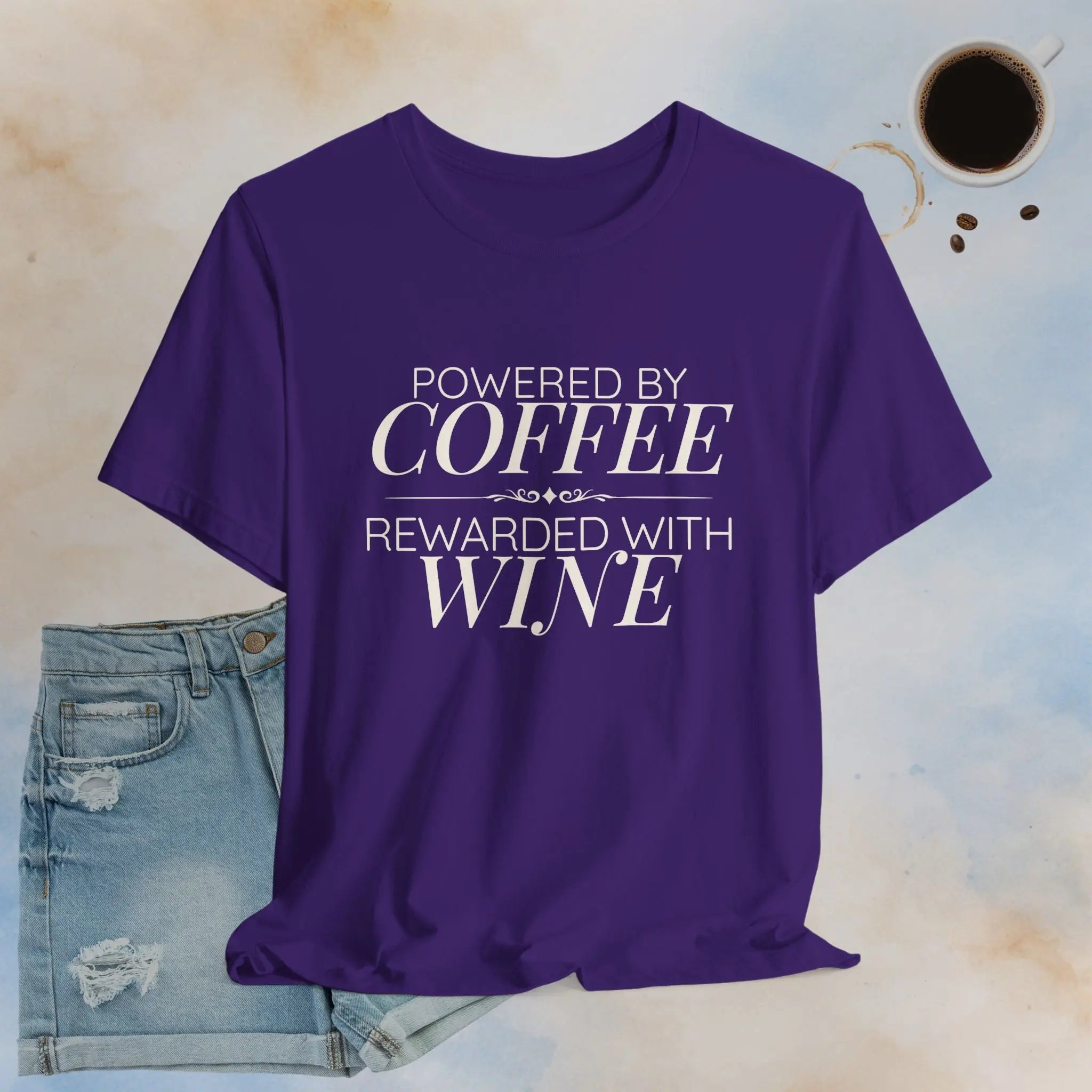 Rewarded with Wine T‑Shirt Printify