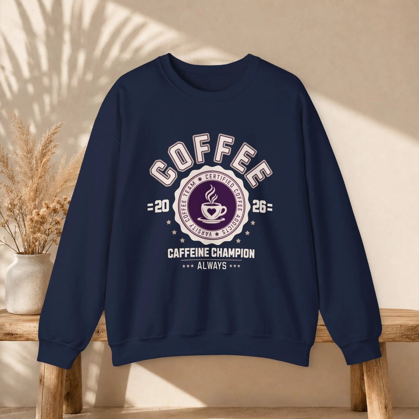 Varsity Coffee Sweatshirt Printify