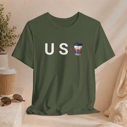 USA Coffee Tee Printify