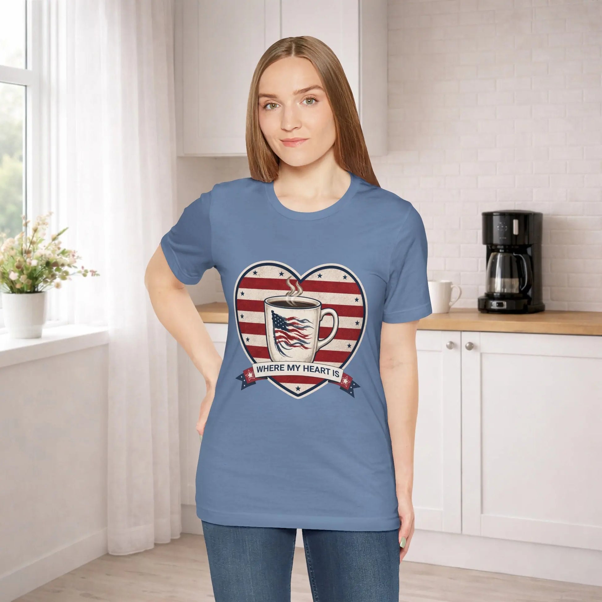 Where My Heart Is Coffee Tee Printify