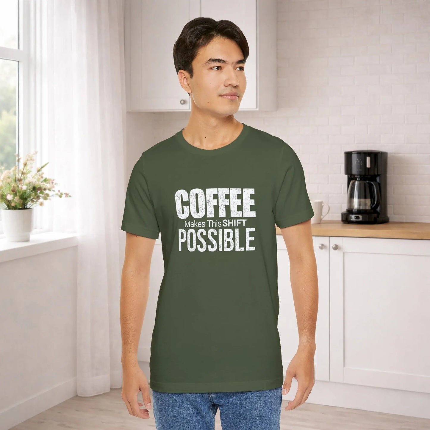 Coffee Makes This Shift Possible T-Shirt - Boldly Bitter Company