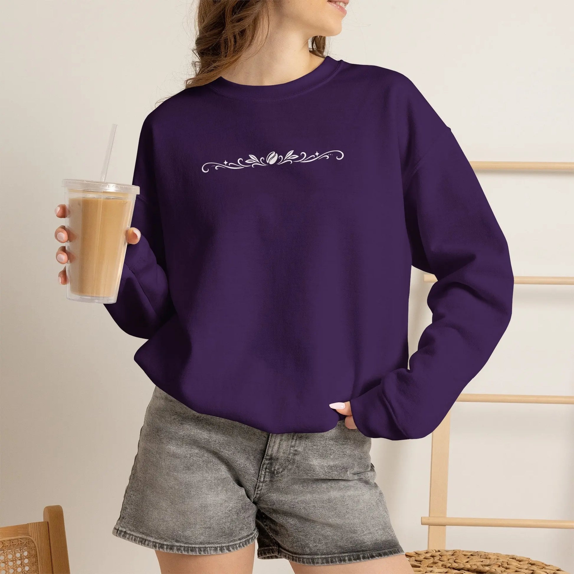 Coffee Filigree Sweatshirt Printify