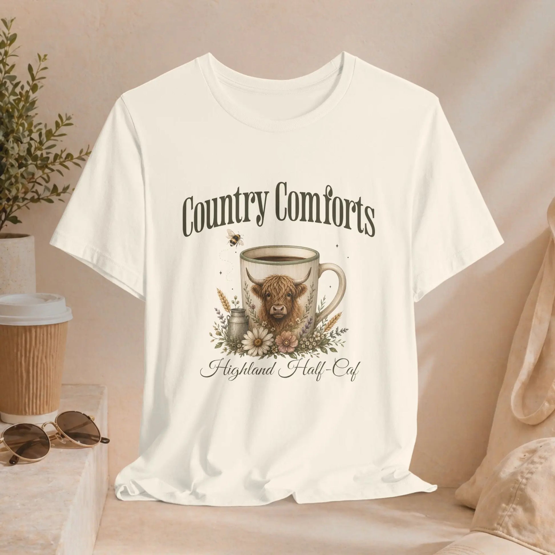 Highland Half-Caf Tee Printify