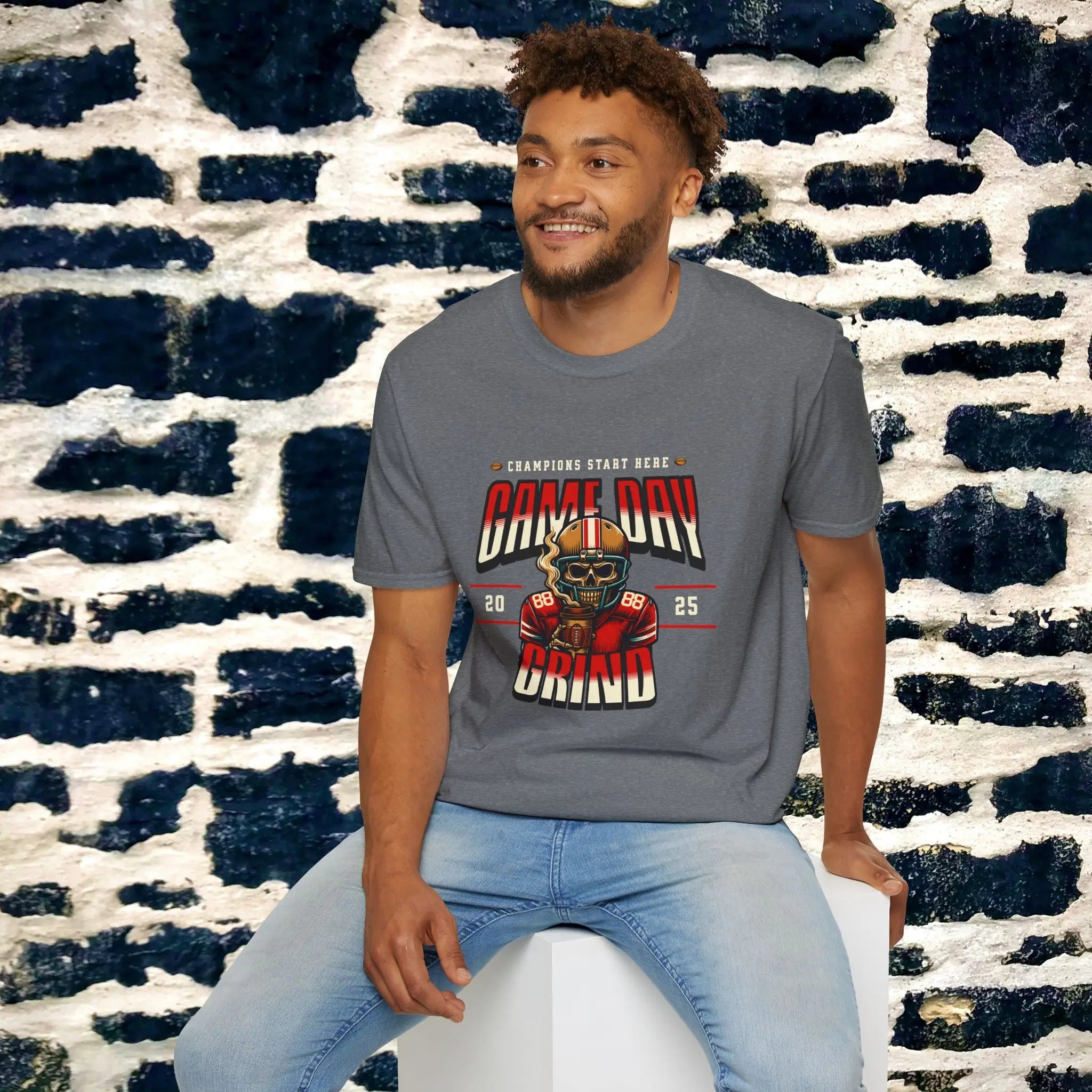 Game Day Grind T-shirt - Football Graphic Tee Printify