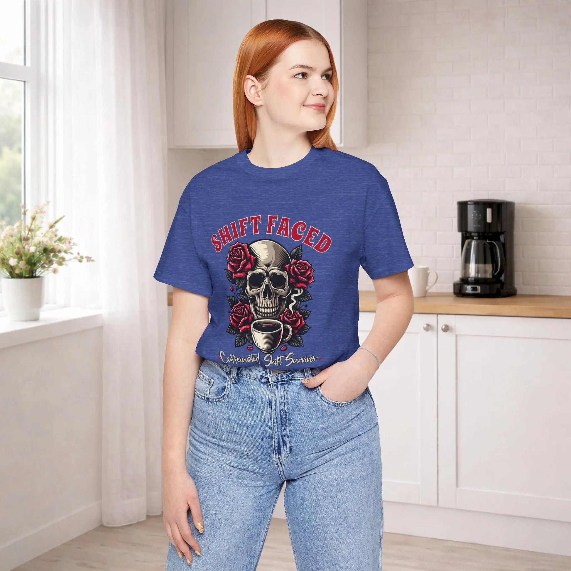 Shift Faced Rose Skull Tee - Boldly Bitter Company