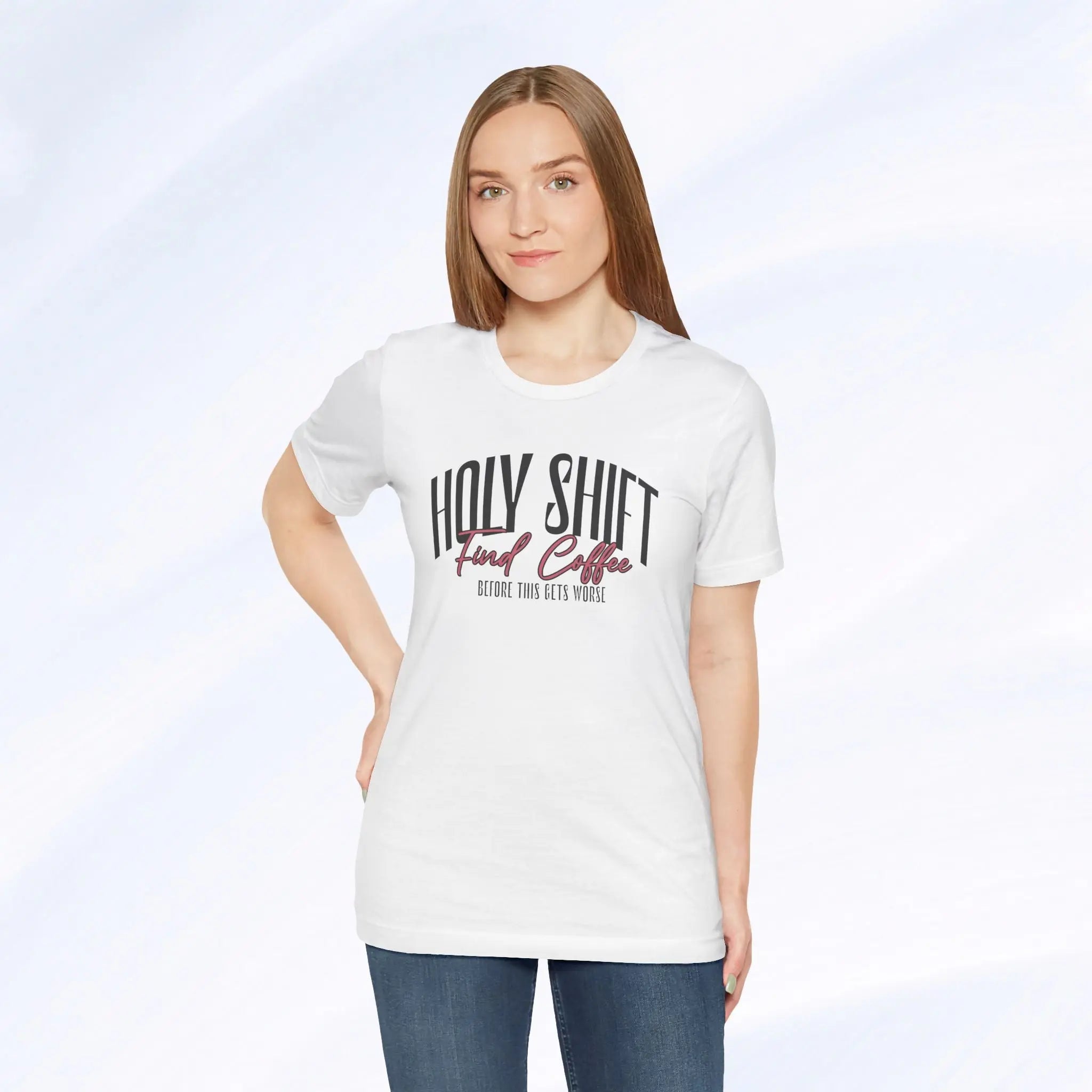 Holy Shift Coffee Tee Printify