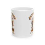 Autumn Vibes Ceramic Mug, Cozy Barn Decor, Fall Coffee Cup, Harvest Gift, Thanksgiving Mug, Warm Holiday Drinkware Printify