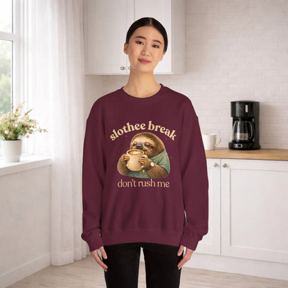 Slothee Break Sweatshirt Printify