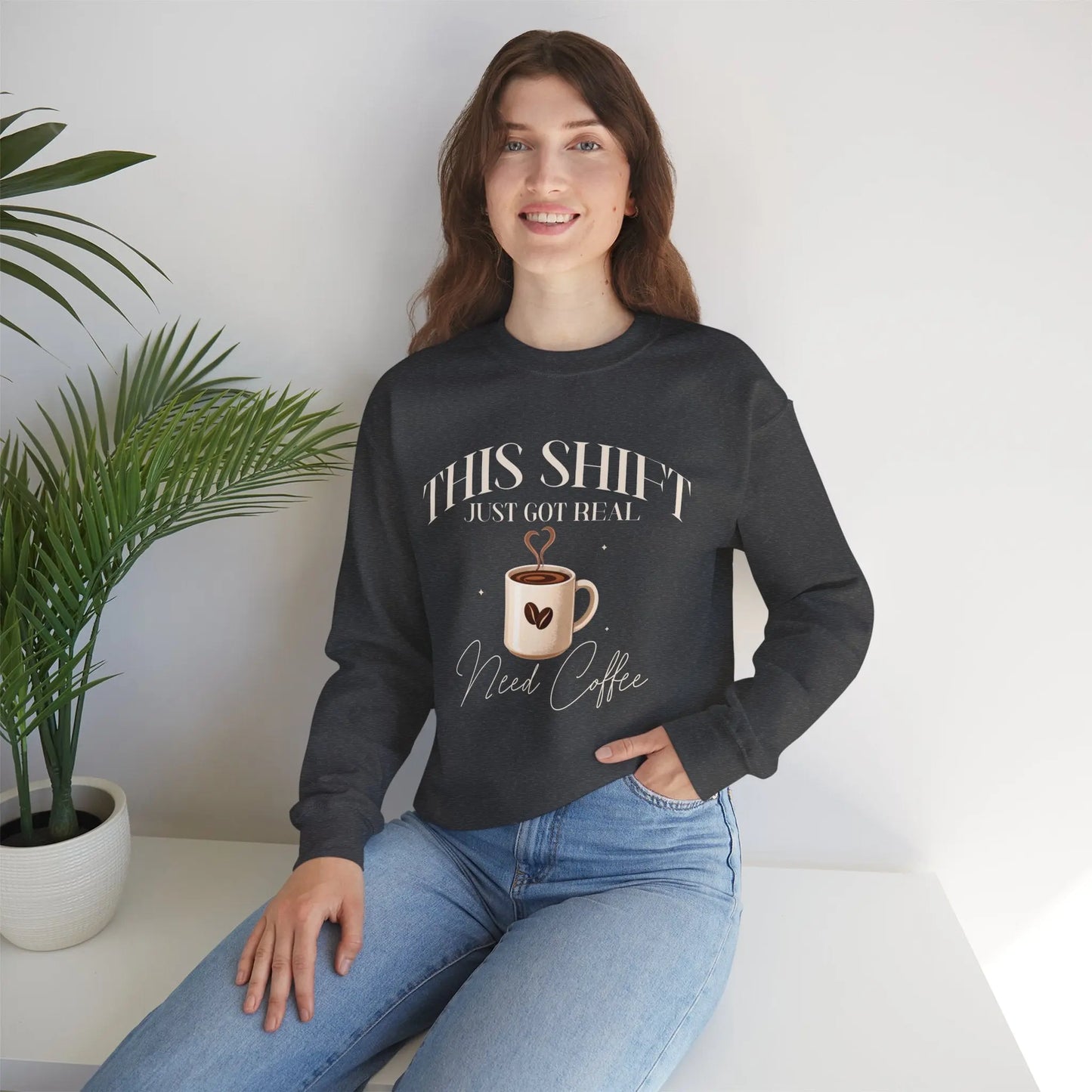 Shift Just Got Real Sweatshirt Printify