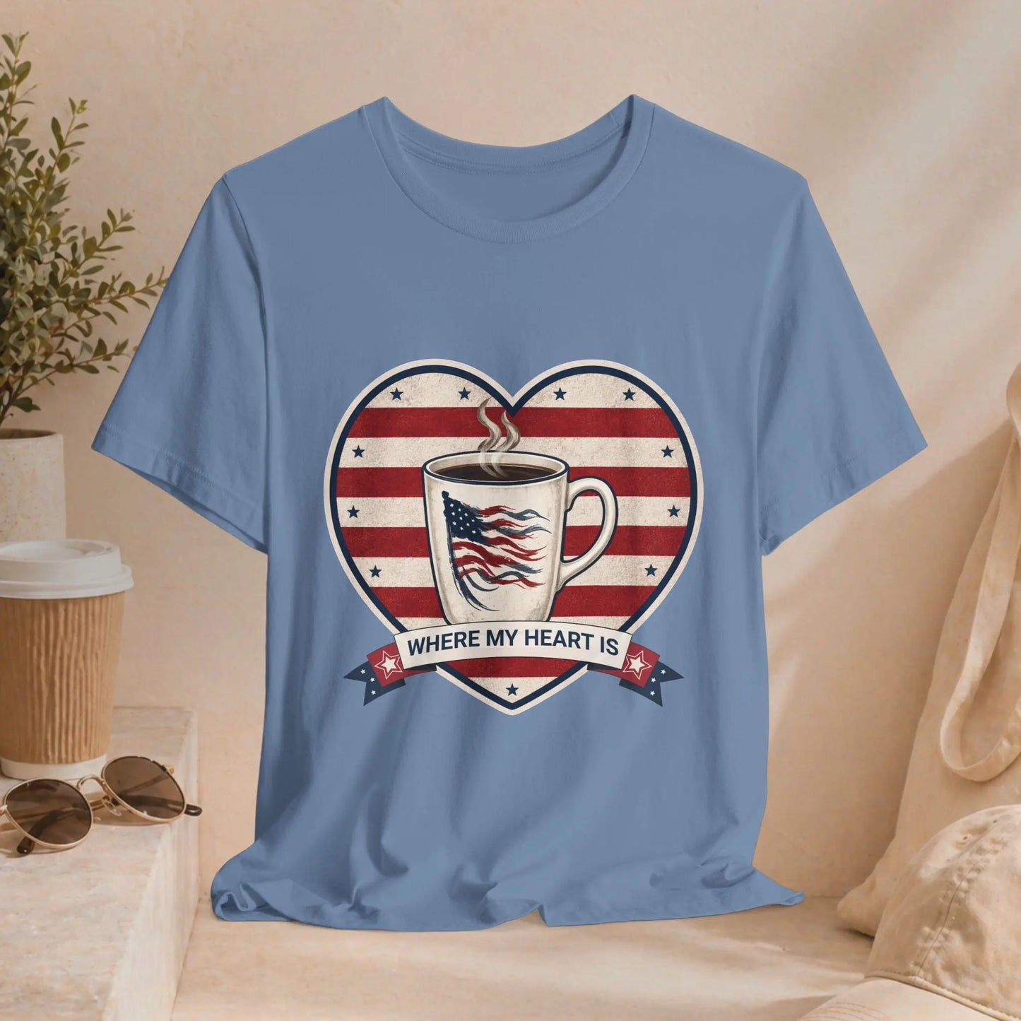 Where My Heart Is Coffee Tee Printify