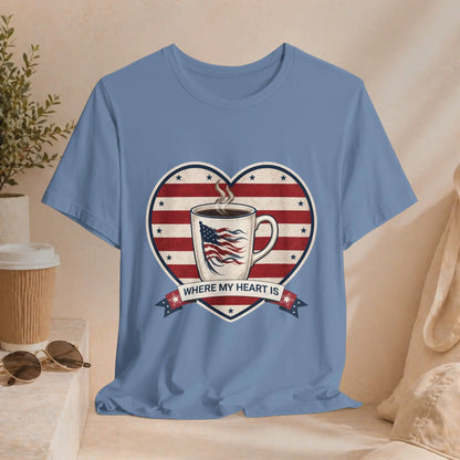 Where My Heart Is Coffee Tee Printify