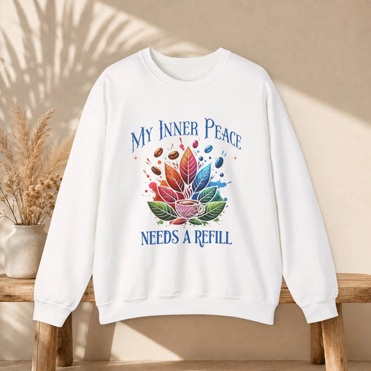 My Inner Peace Coffee Sweatshirt Printify