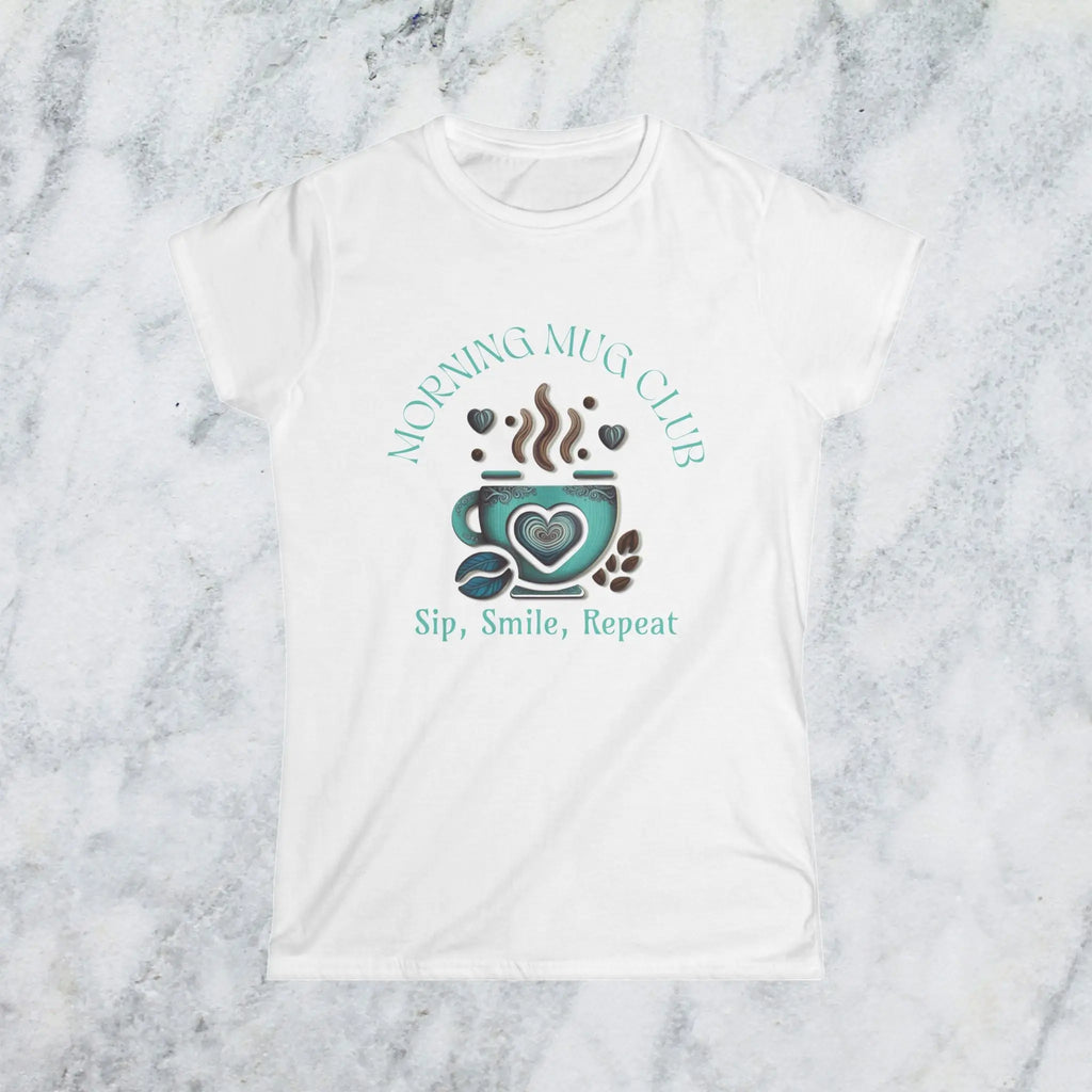 Sip Smile Repeat T-shirt - Morning Mug Club Collection Printify