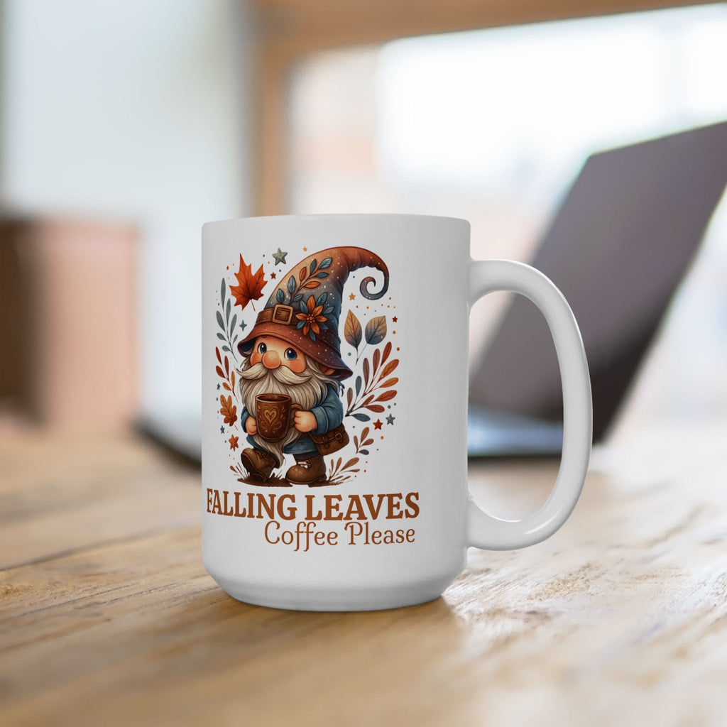 Autumn Gnome 15 oz Ceramic Mug Printify