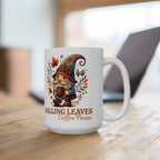 Autumn Gnome 15 oz Ceramic Mug Printify