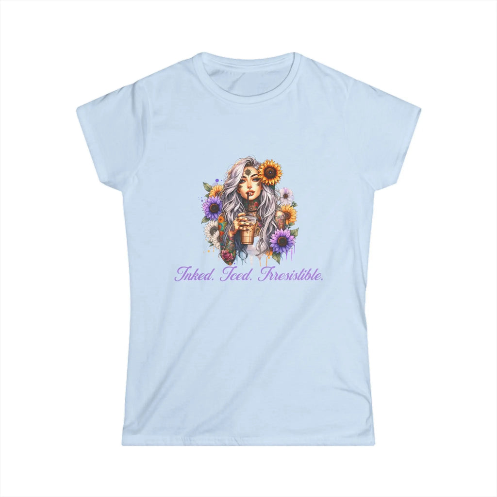 Irresistible Tshirt - Sunflower Tattoo Woman Coffee Tee Printify