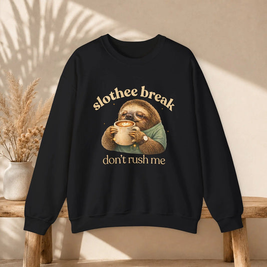 Slothee Break Sweatshirt Printify