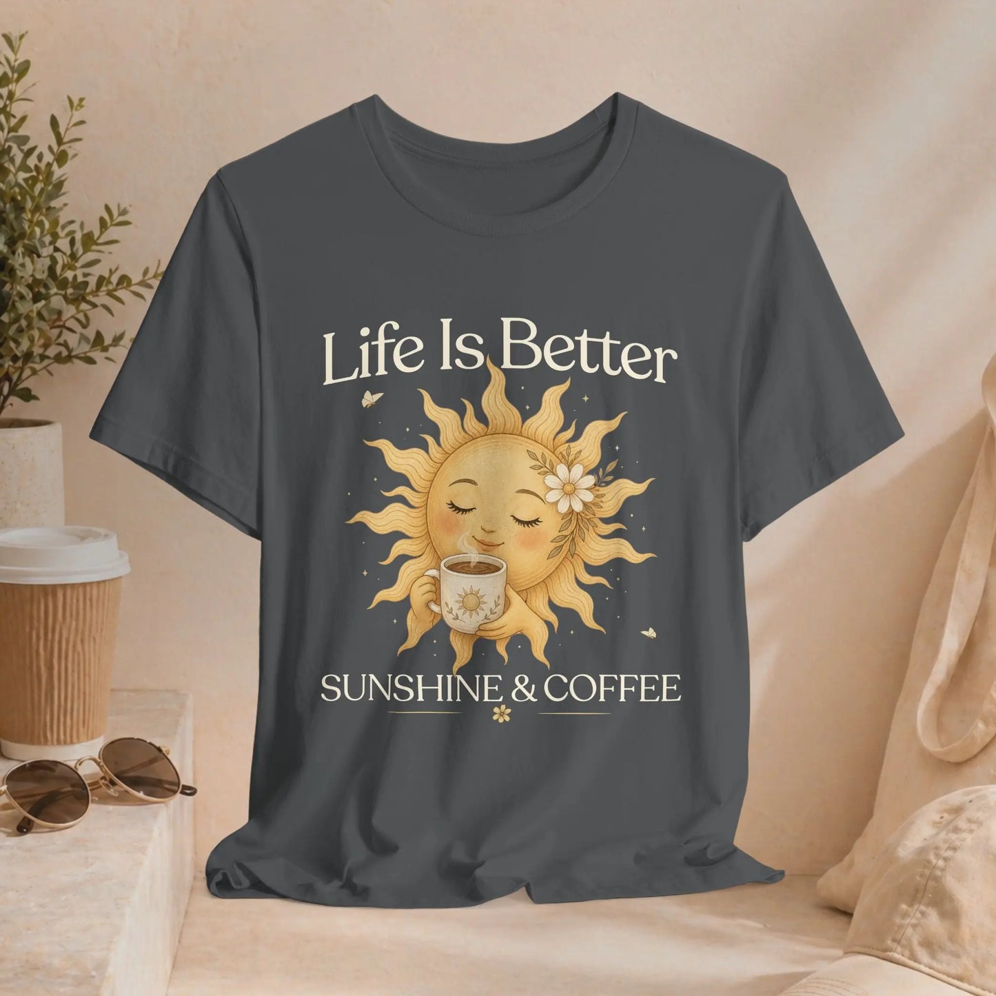 Better With Coffee & Sunshine Tee Printify
