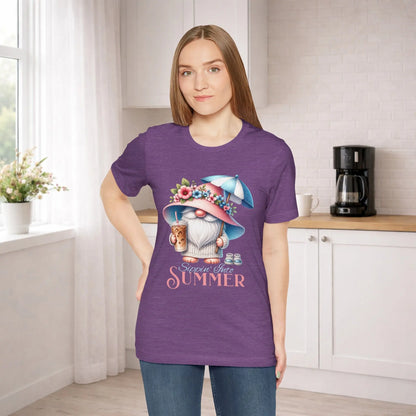 Sippin Into Summer Gnome T-Shirt Printify