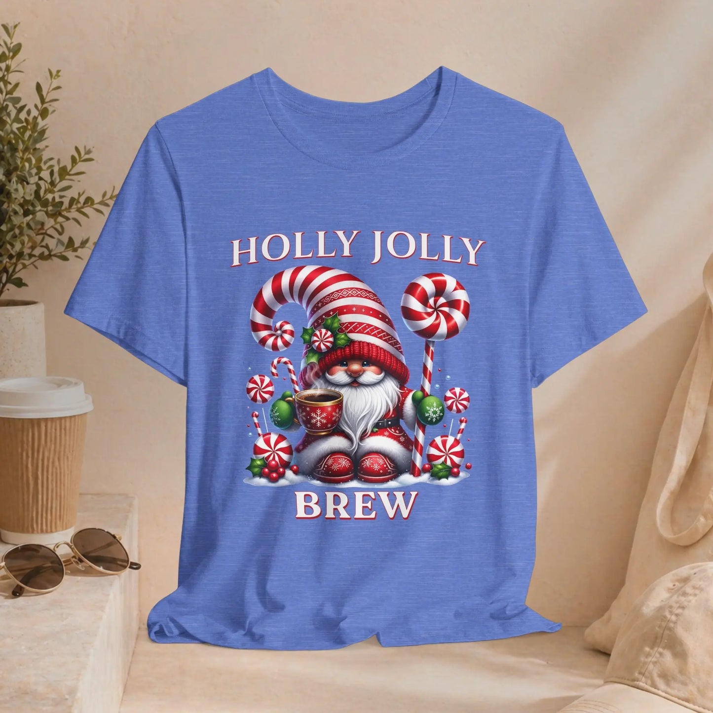 Holly Jolly Brew Christmas Tee Printify
