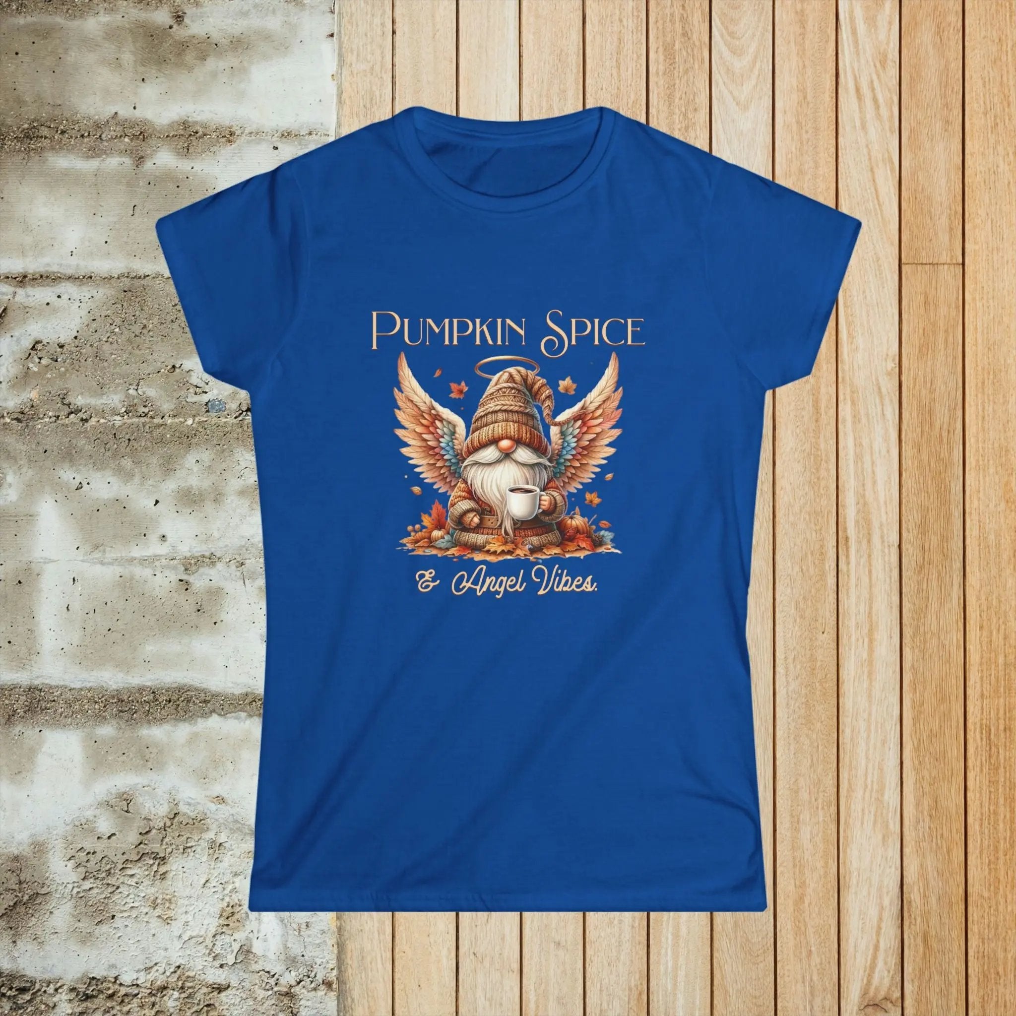 Angel Vibes Women's Tee, Fall T-Shirt, Cozy Vibes Shirt, Autumn Apparel, Seasonal Gift Idea, Cute Halloween Top - Boldly Bitter Company