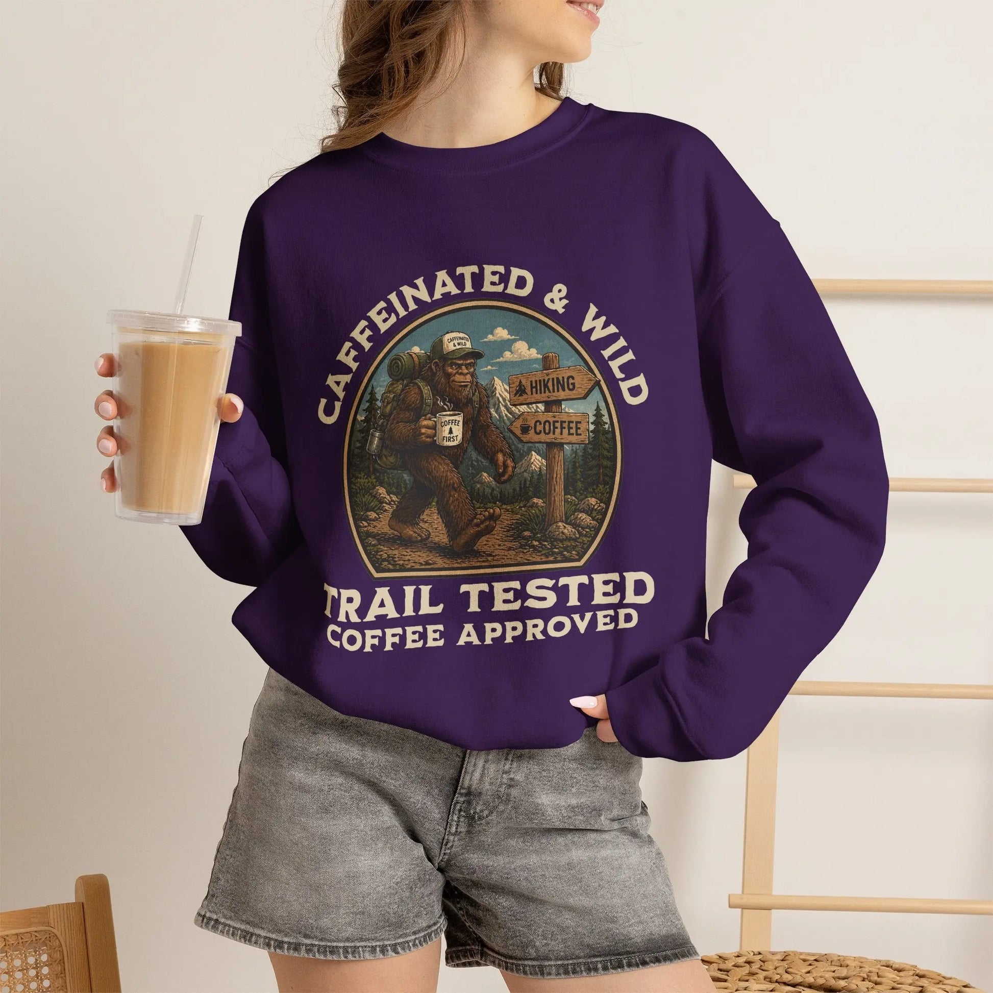 Caffeinated & Wild Sweatshirt Printify